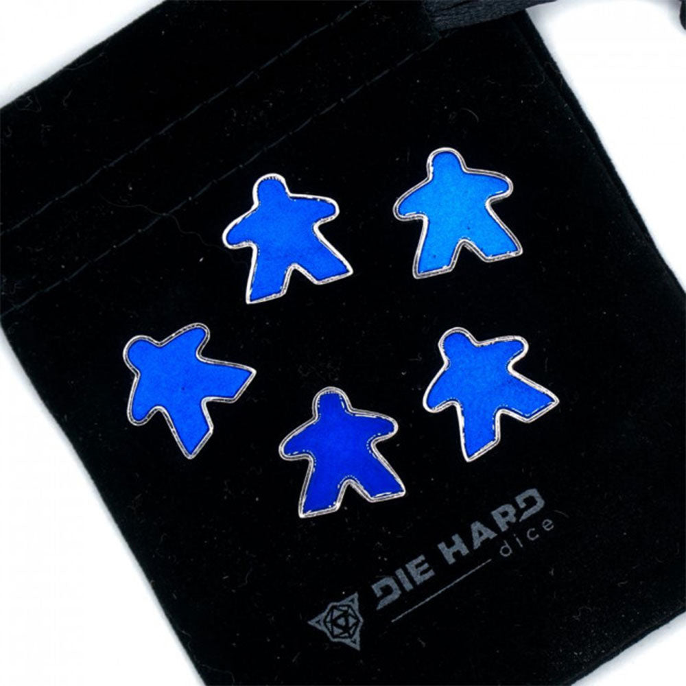 DHD Platinum Metal Meeples med veske (sett med 5)