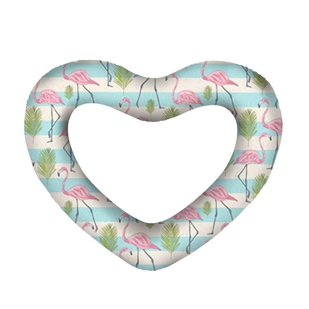 Giant Heart Swim Ring (deflateret: 160x135cm)