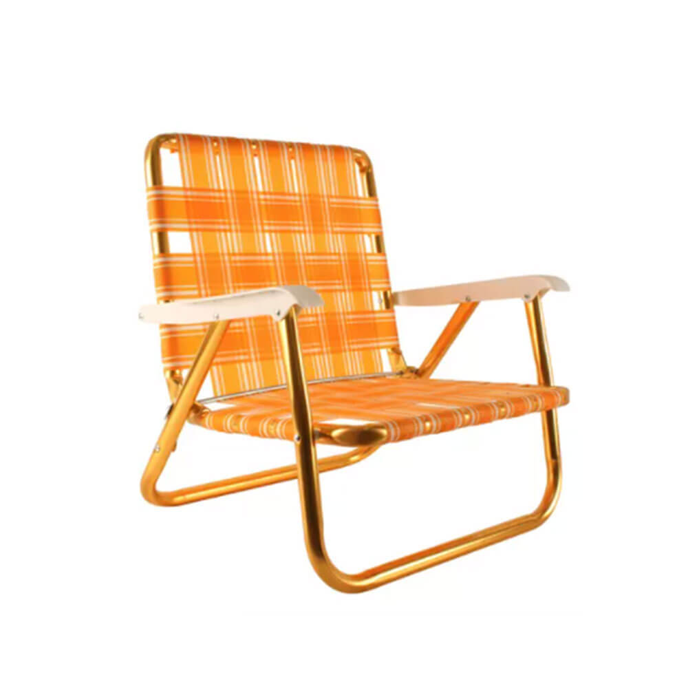 Retro Picnic Chair with Gold Frame (56x56.5x49cm)