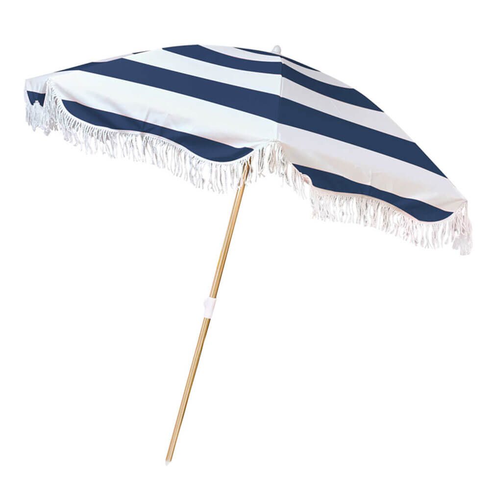 Canvas Beach Umbrella 2m retro streep (200x200cm)