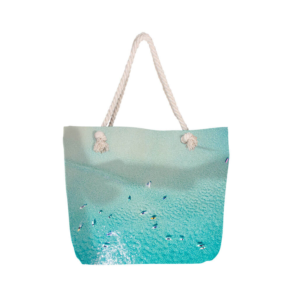 Borsa da spiaggia con zip interno (50x45x15cm)