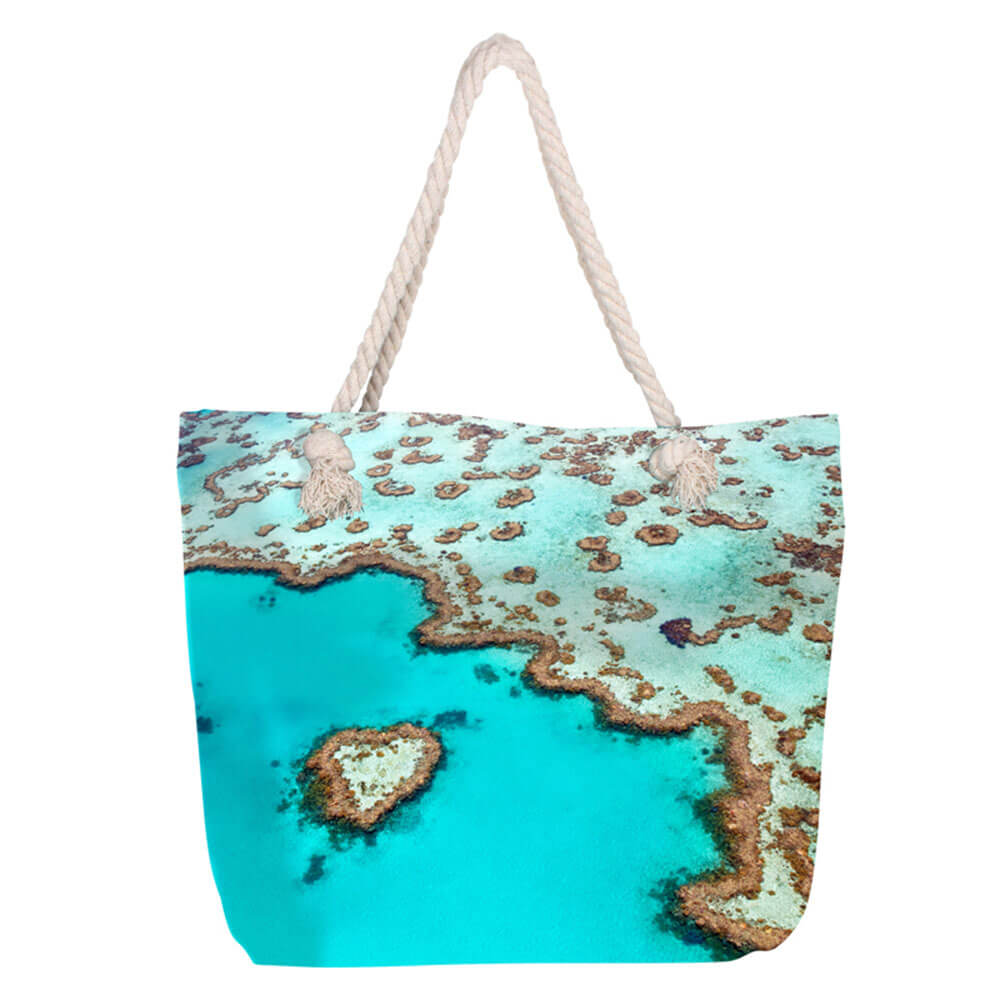 Borsa da spiaggia con zip interno (50x45x15cm)