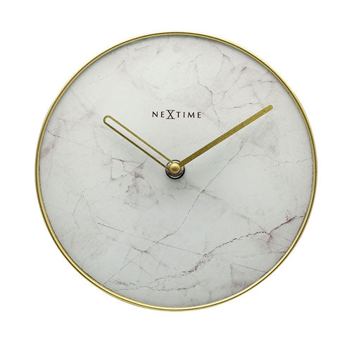 NeXtime Marble Table Clock 20cm