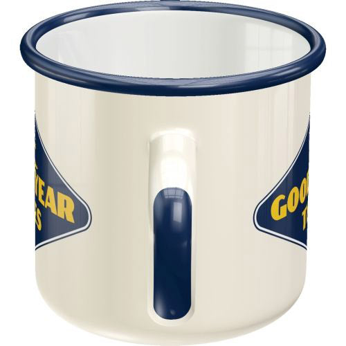 Nostalgic-Art Goodyear Logo White Enamel Mug