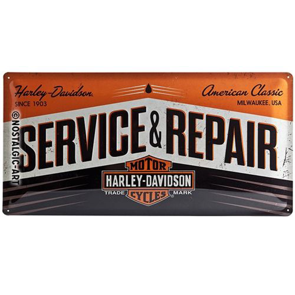 Nostalgic-Art Harley Service & Repair Long Sign (25x50cm)