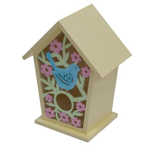 Plywood Laser Cut Birdhouse Storage Box