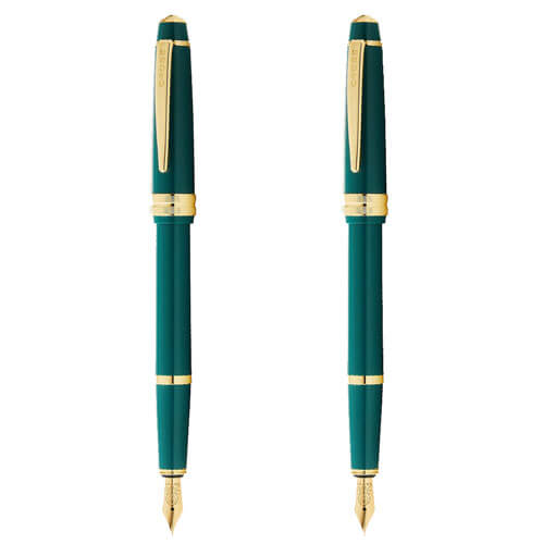 Cross Bailey Light Gloss Fountain Pen (Green/Gold)