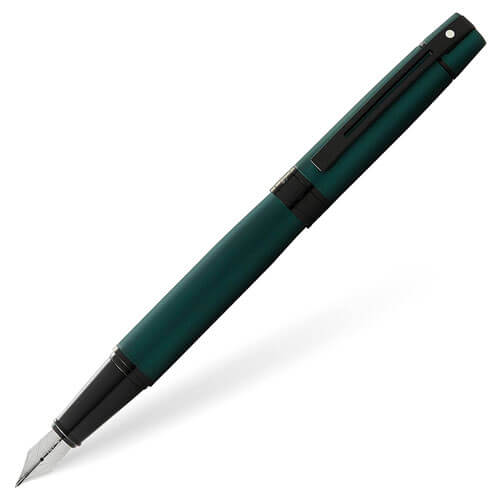 Sheaffer 300 Fountain Pen w/ Black Trim (Matte Green)