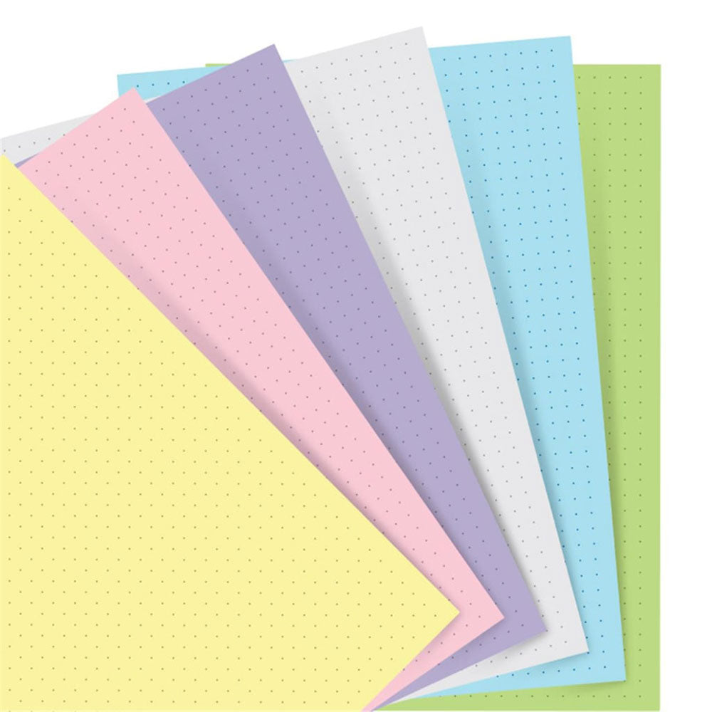 Filofax pastellficka anteckningsbok påfyllning 60pk