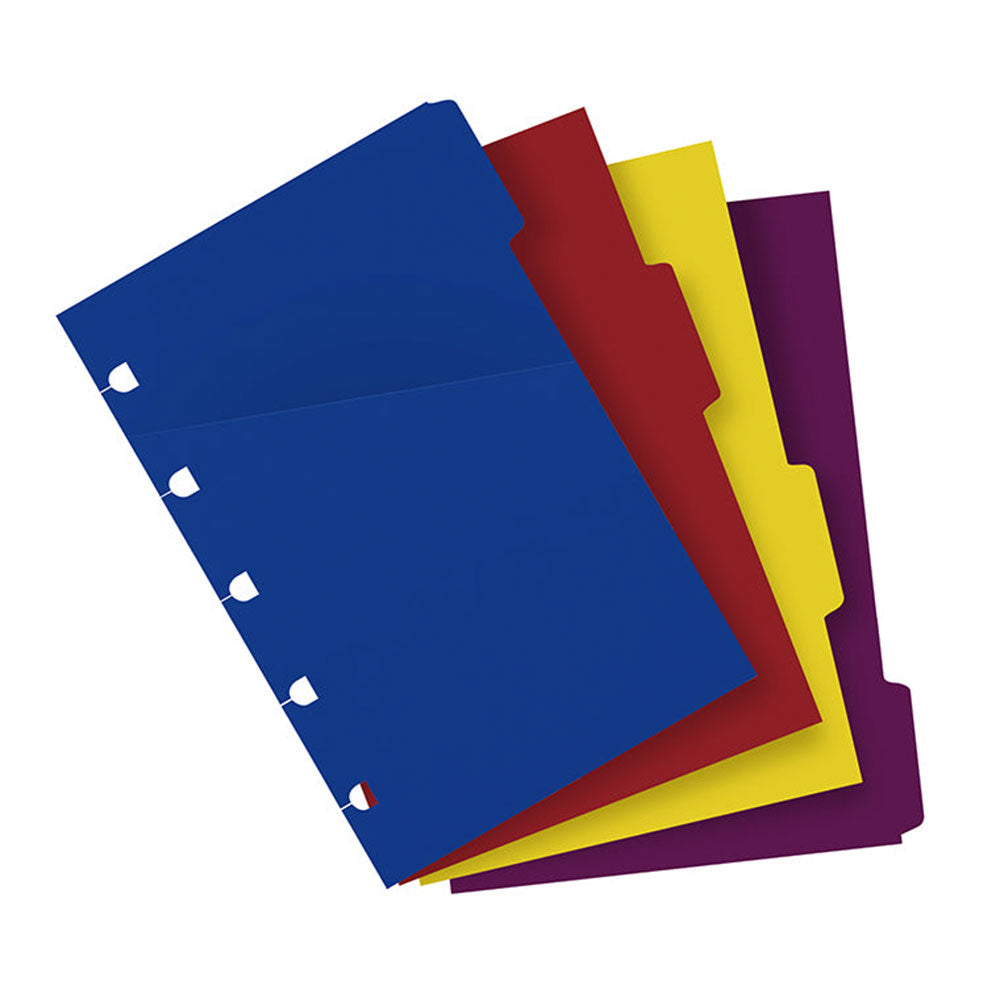 Índice de color de cuaderno de Filofax 4pk