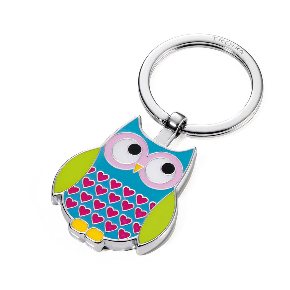 Troika Owl Keyring multicolore