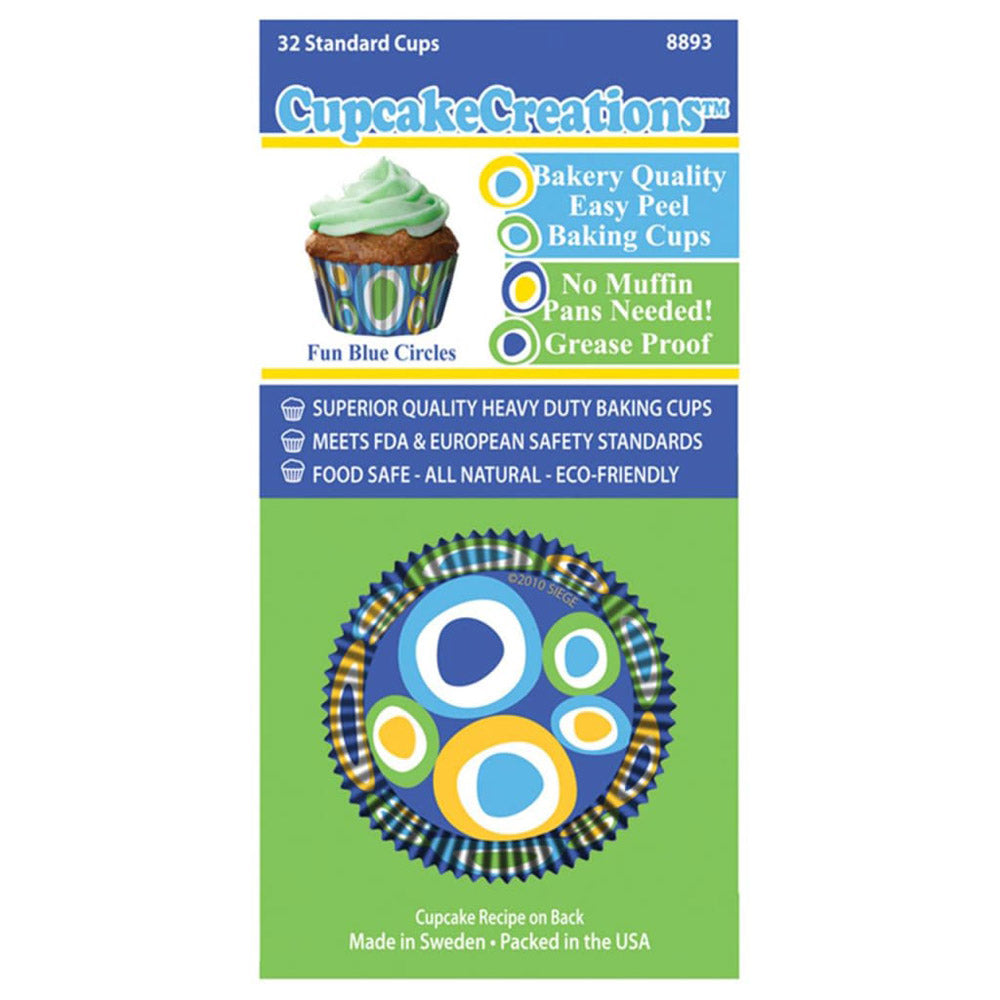 Standard Fun Circles Cupcake Cups 32pk