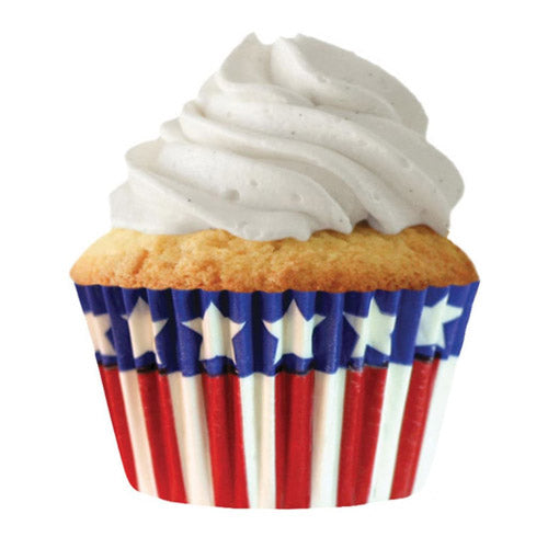 Standard Stars and Stripes Cupcake Cups 32pk