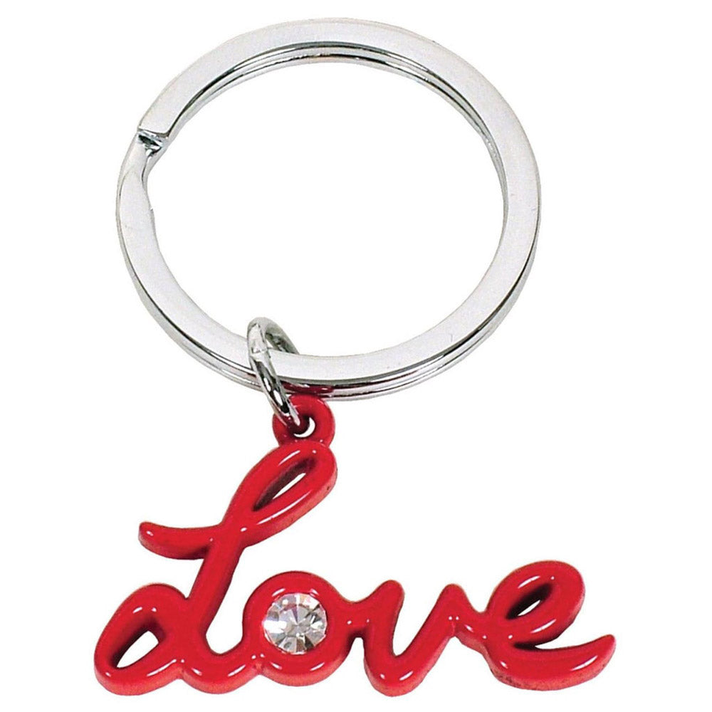 Love with Crystals Keyring (Red)