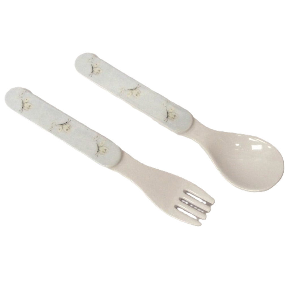 B-Parker L/W Melamine Fork and Spoon Set