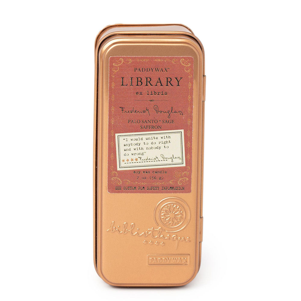 Bibliothèque Double Wick Bougie en Tin de voyage 3oz