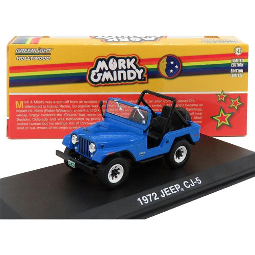 1972 Mork Mindy Jeep CJ-5 1:43 Scale