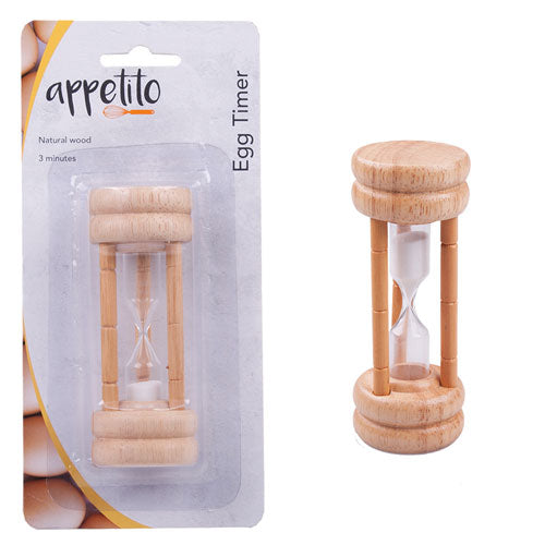 Appetito Natural Wood Egg Timer