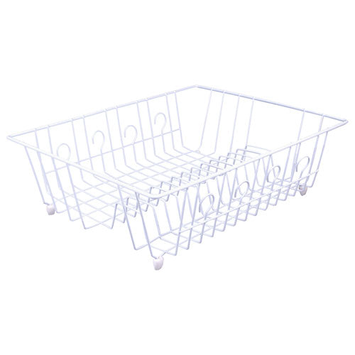 D.Line Plastic Wire Dish Drainer (White)