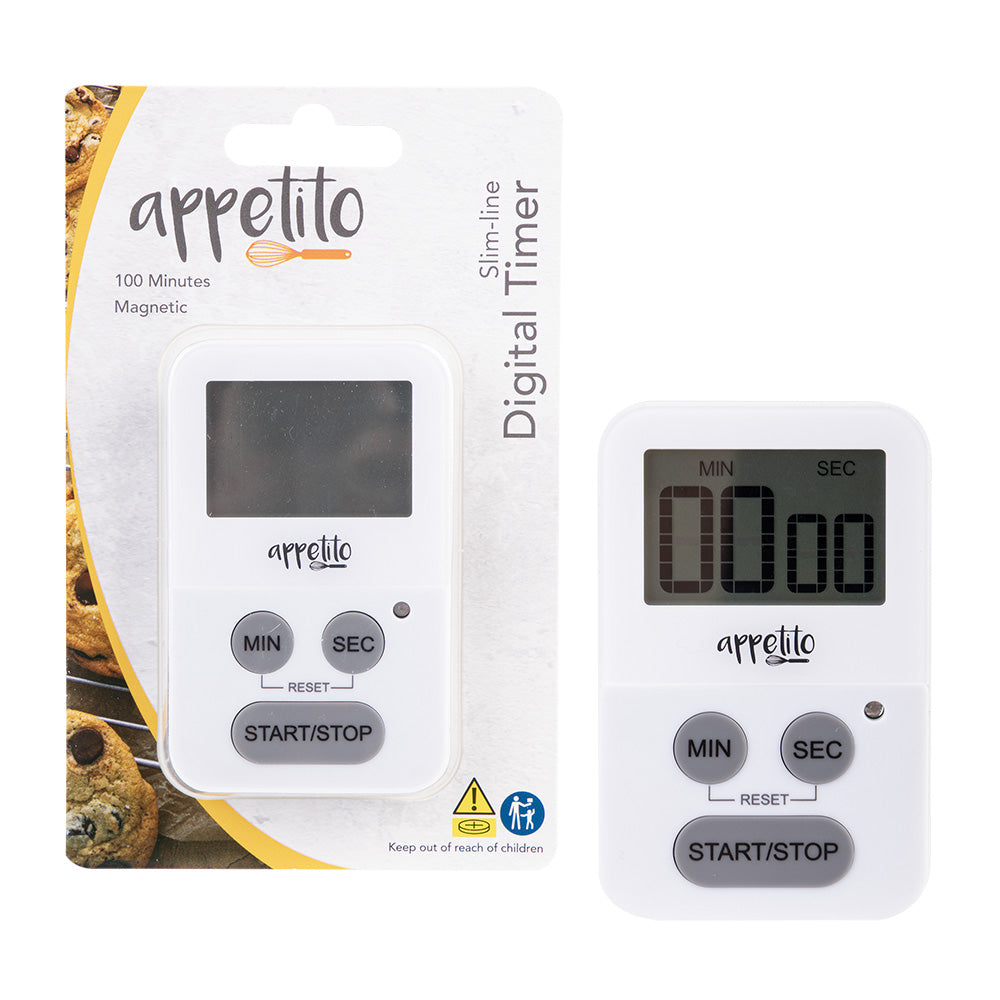 Appetito Slim-Line 100-minuters digital timer