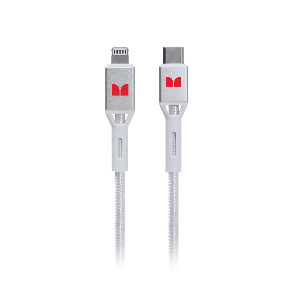 Monster Lightning til USB-C flettet kabel 1,2 m