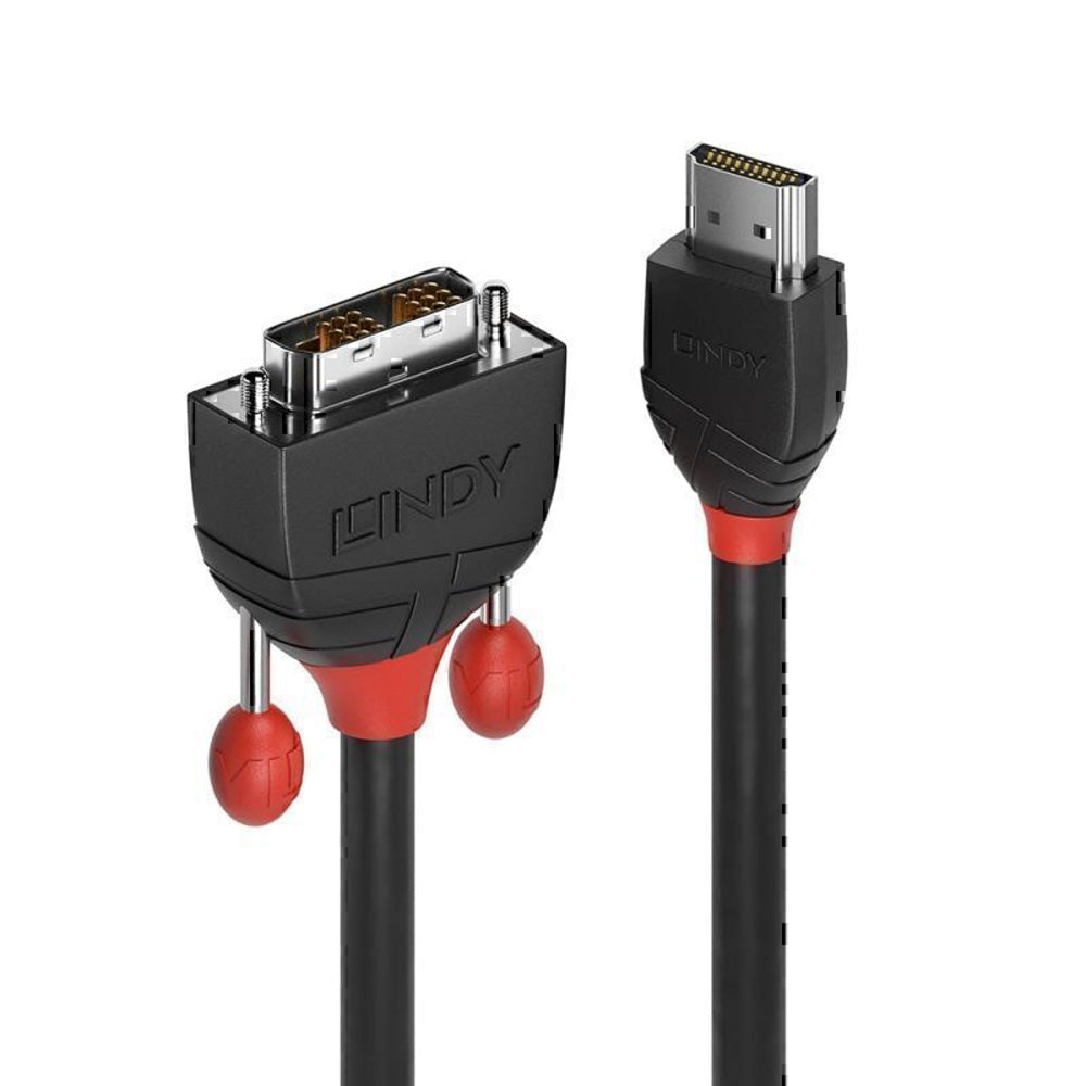 Lindy Hdmi naar DVI-D-kabel Zwarte lijn