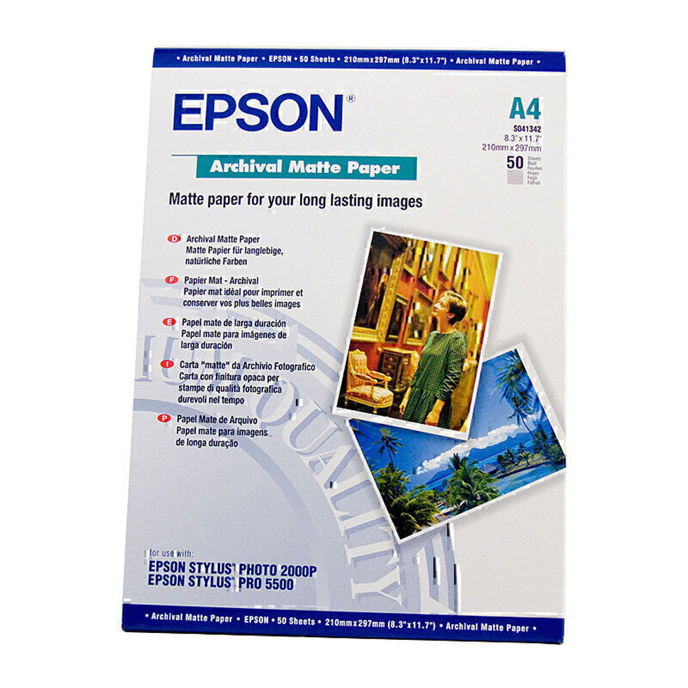 Epson arkivmatte papir 50pc