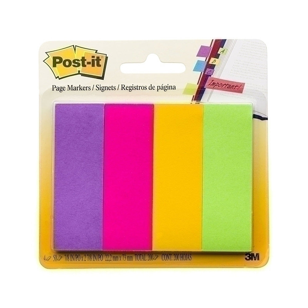 Marcadores de páginas post-it (23x73mm)