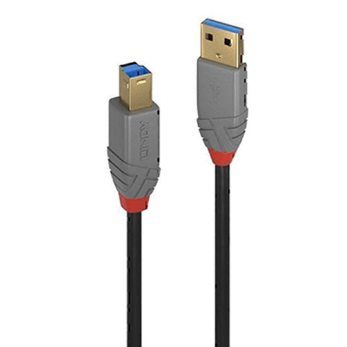 Lindy USB-A 3.0 to USB-B Cable Anthra Line