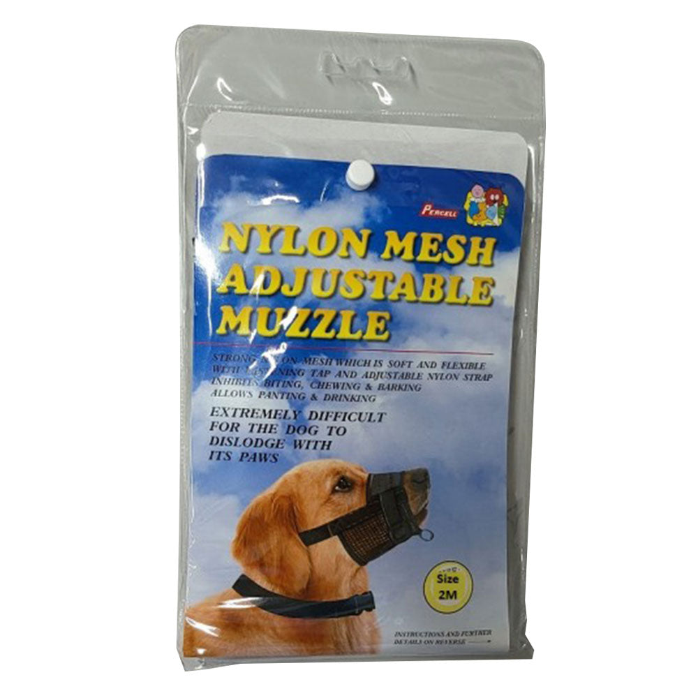 Percelljusterbar nylonmesh hundemuzzle