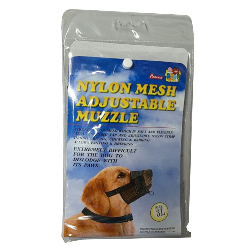 Percell verstelbare nylon mesh honden snuit