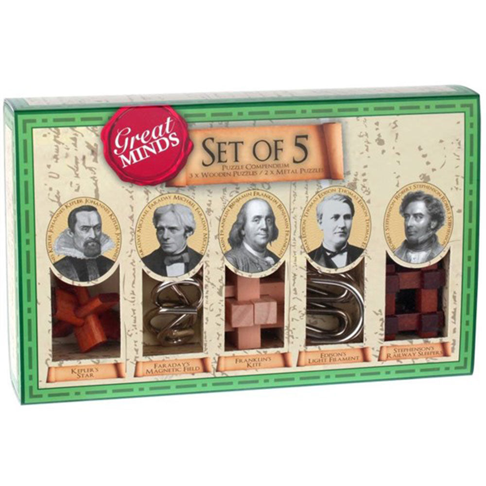 Great Minds Wood & Metal Breenaser Puzzle 5pcs