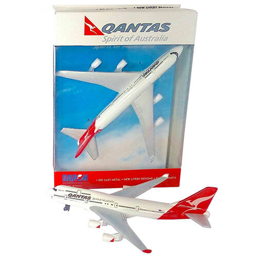 Realtoy Qantas B747 Modelo de aeronave de un solo plano