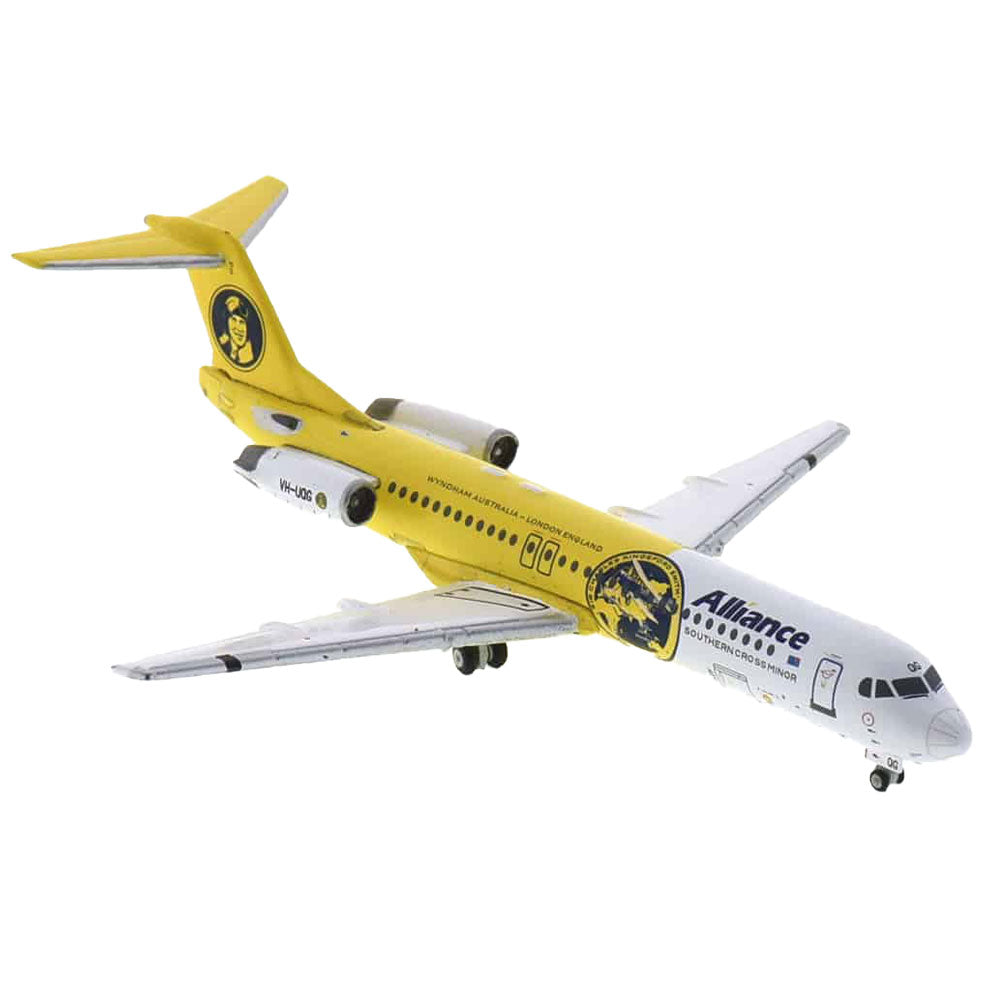 Alliance Airlines Fokker 1/400 skala flymodell