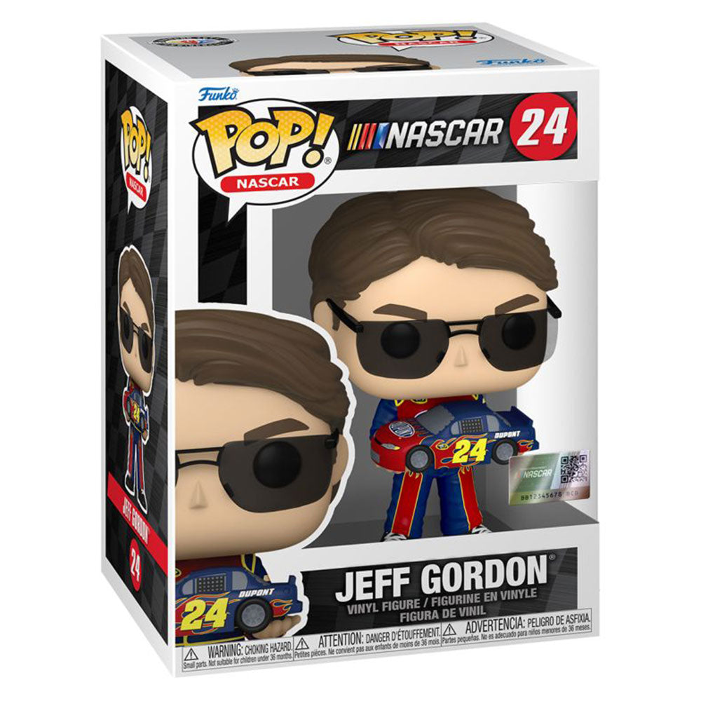 Nascar Jeff Gordon holding Mini Car Pop! Vinyl