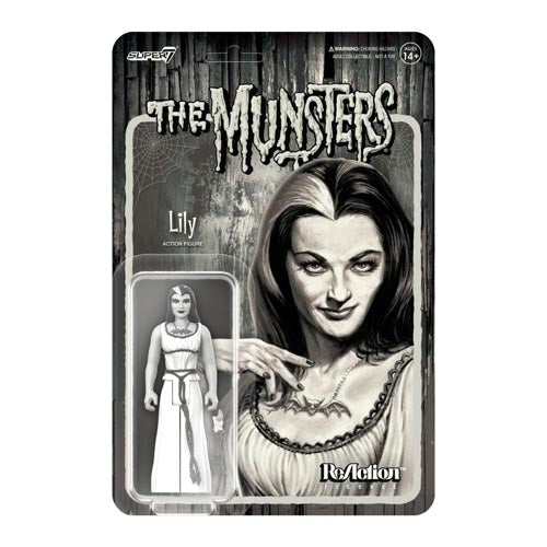 The Munsters Lily Grayscale Reaction 3.75" Figure