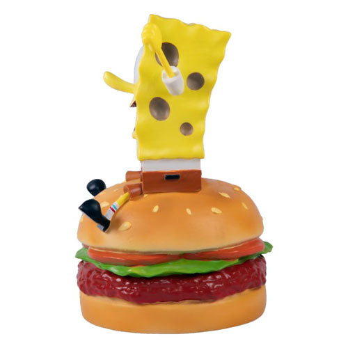 SpongeBob on Hamburger Resin Statue