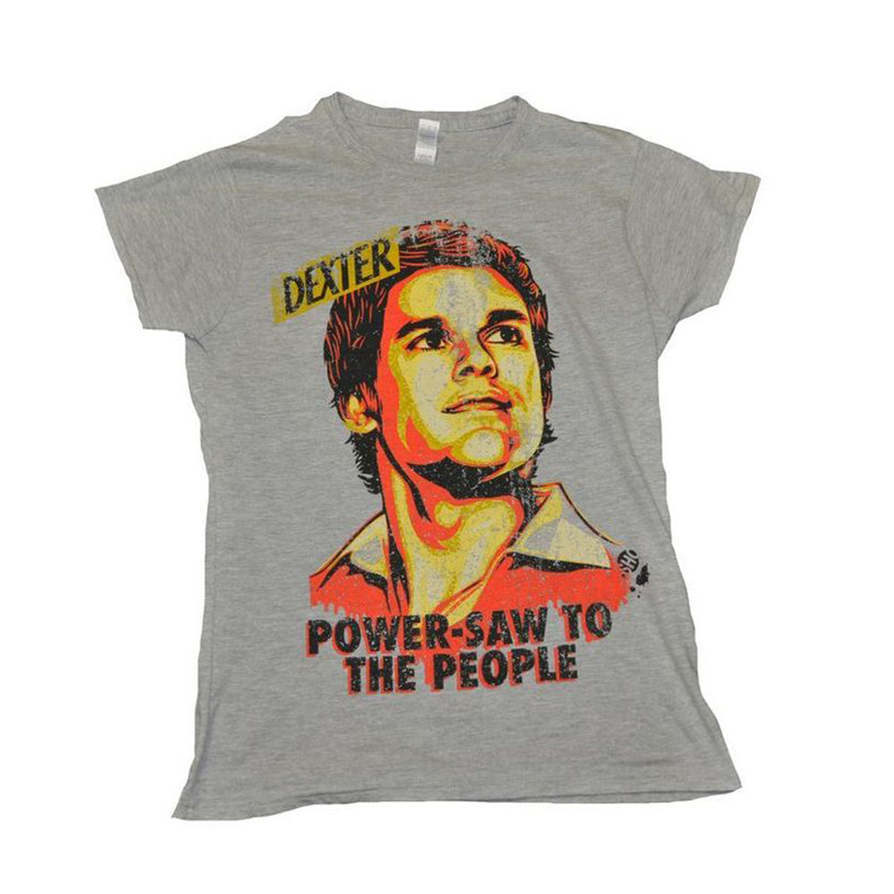 Dexter Power-Saw Gray Marle Kvindelig T-shirt