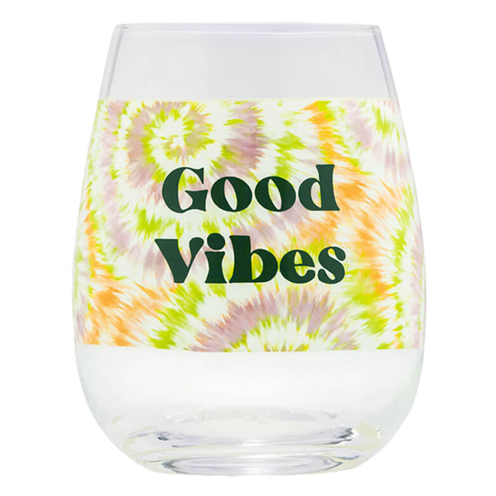 Tie Dye vinglass