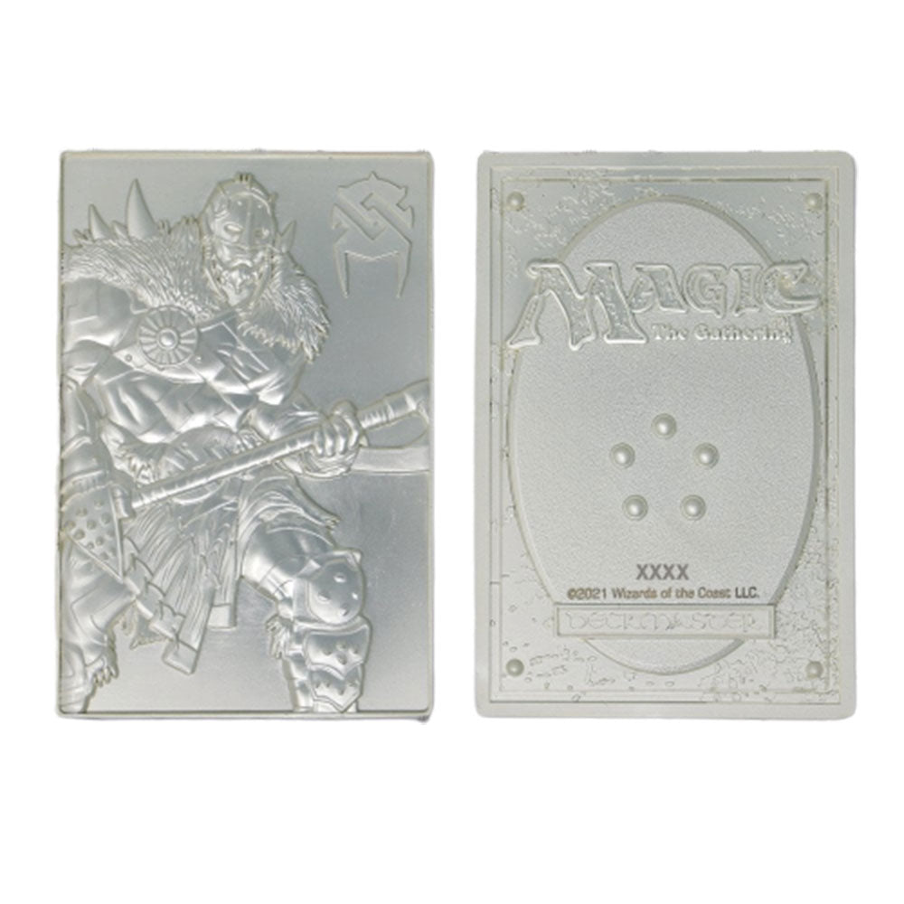 Magic the Gathering Silver Plaked Card