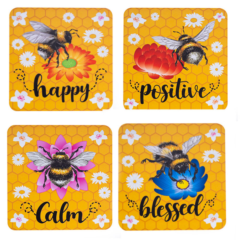 Coaster set 4pk (10x10cm)