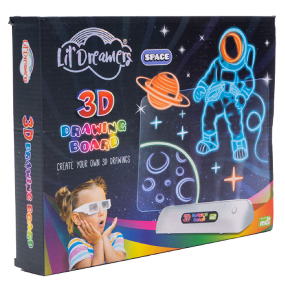 Tablero de dibujo 3D iluminado