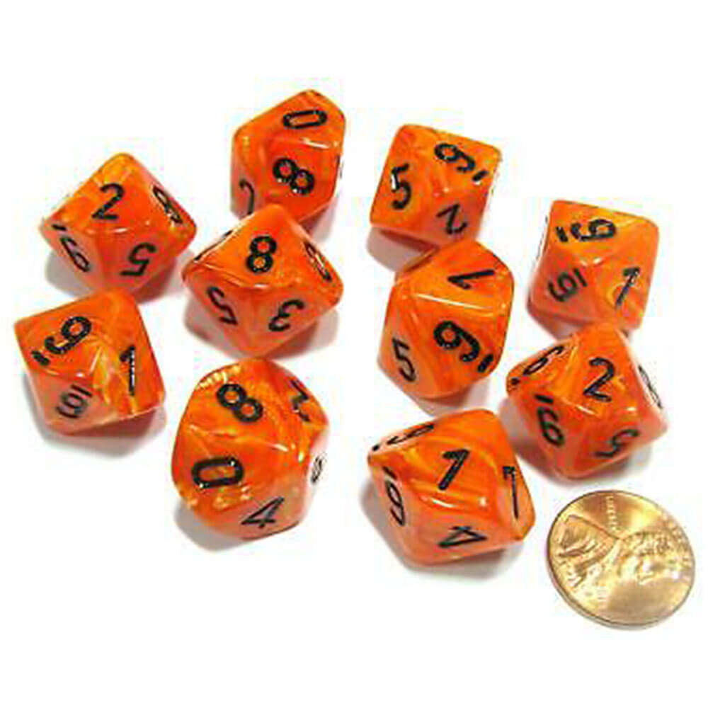 Conjunto de vórtice de 10 mortes de Chessex D10