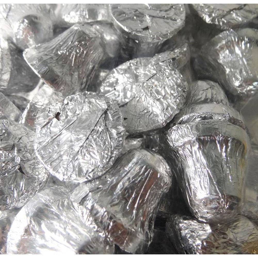 Chocolate Gems Chocolate Bells Silver (500g)