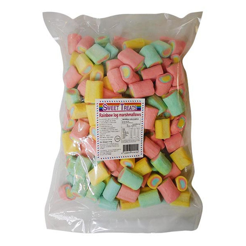 Sweet Treats Marshmallow Rainbow Log 750g