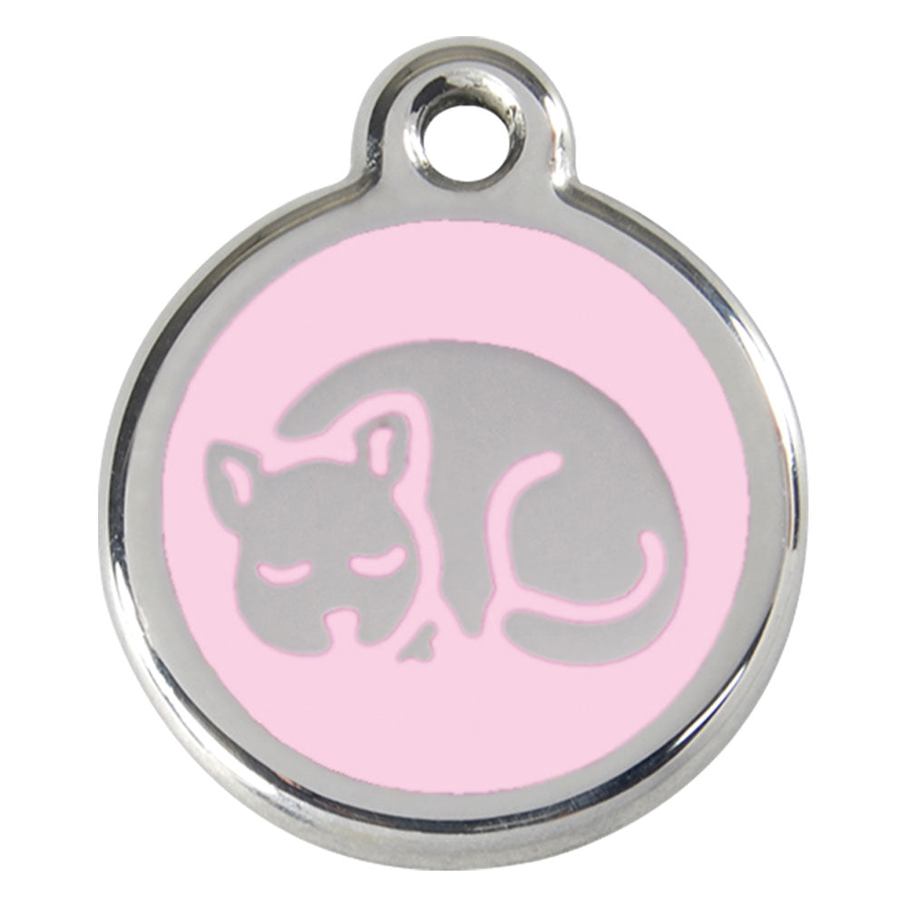 Stainless Steel Kitten Enamel Cat Tags (Small)