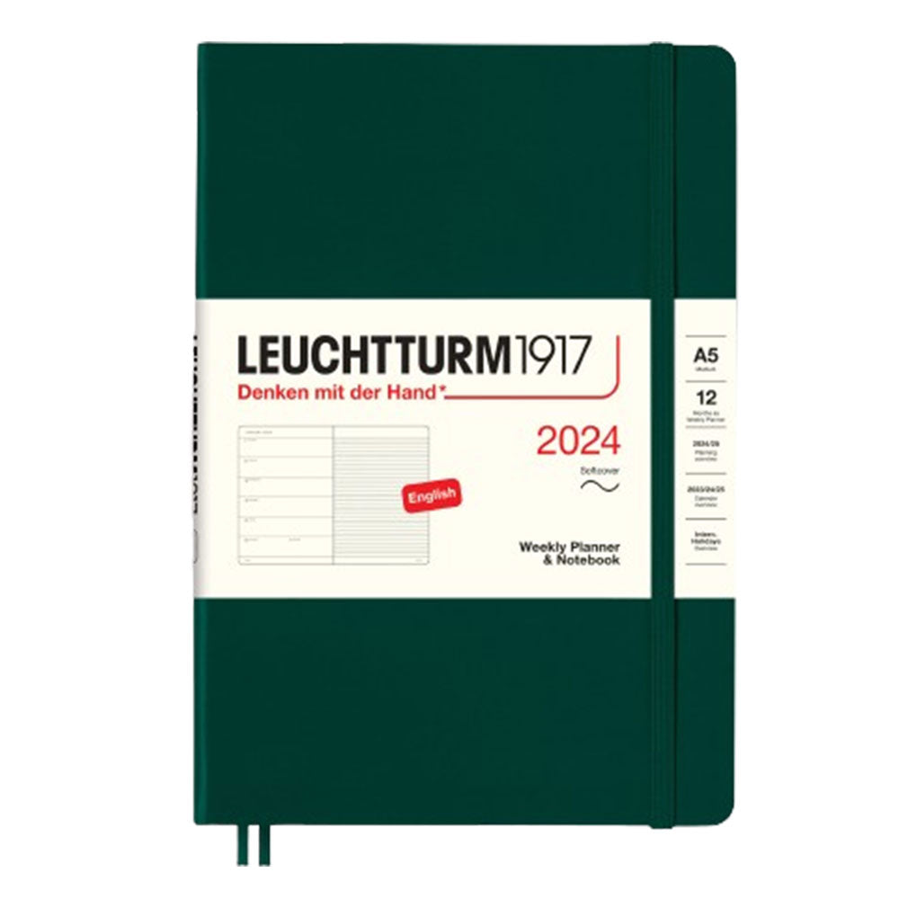 Planificador y cuaderno 2024 A5 Week (tapa blanda)