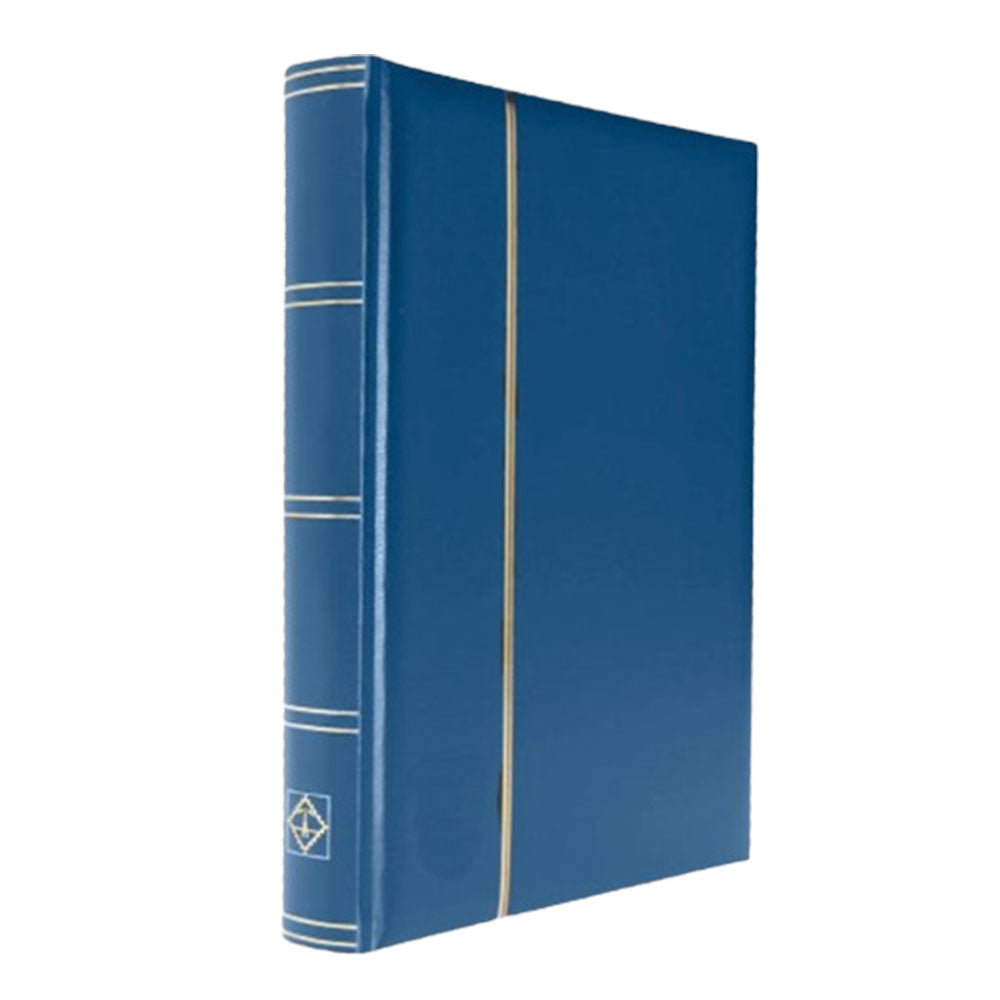 Padded Leatherette A4 Stockbook w/ 32 Black Pages