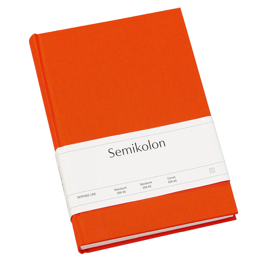 Semikolon Classic A5 styrede notesbog