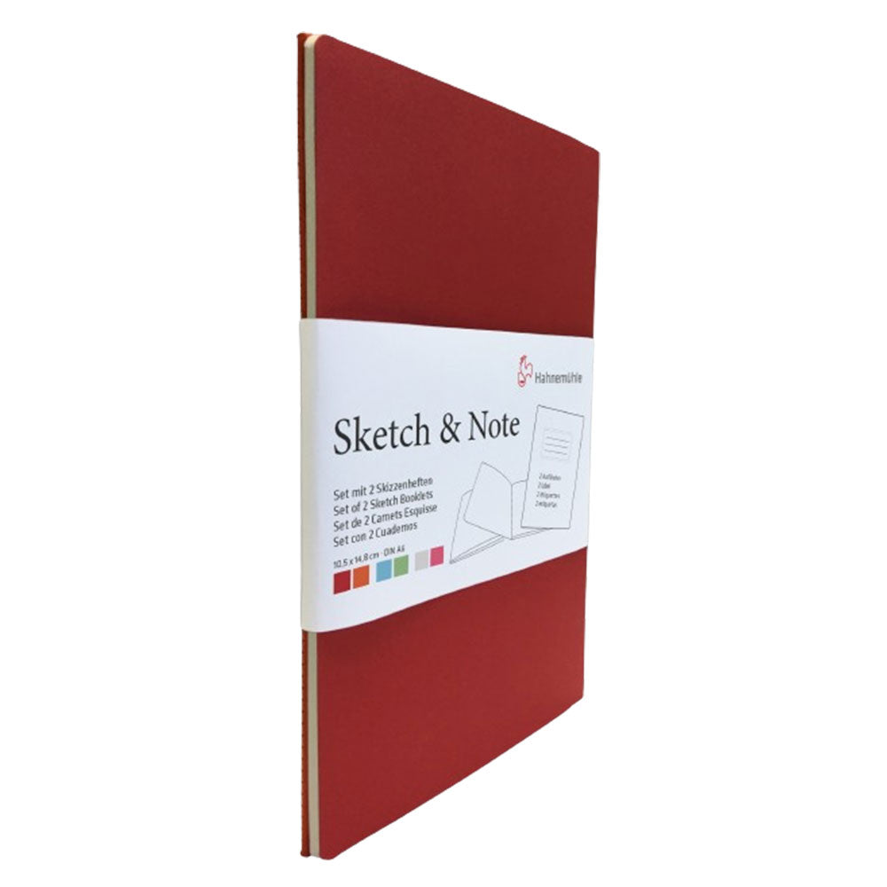 Hahnemuehle Sketch & Note Booklety 2pk (Cerise/Paprika)